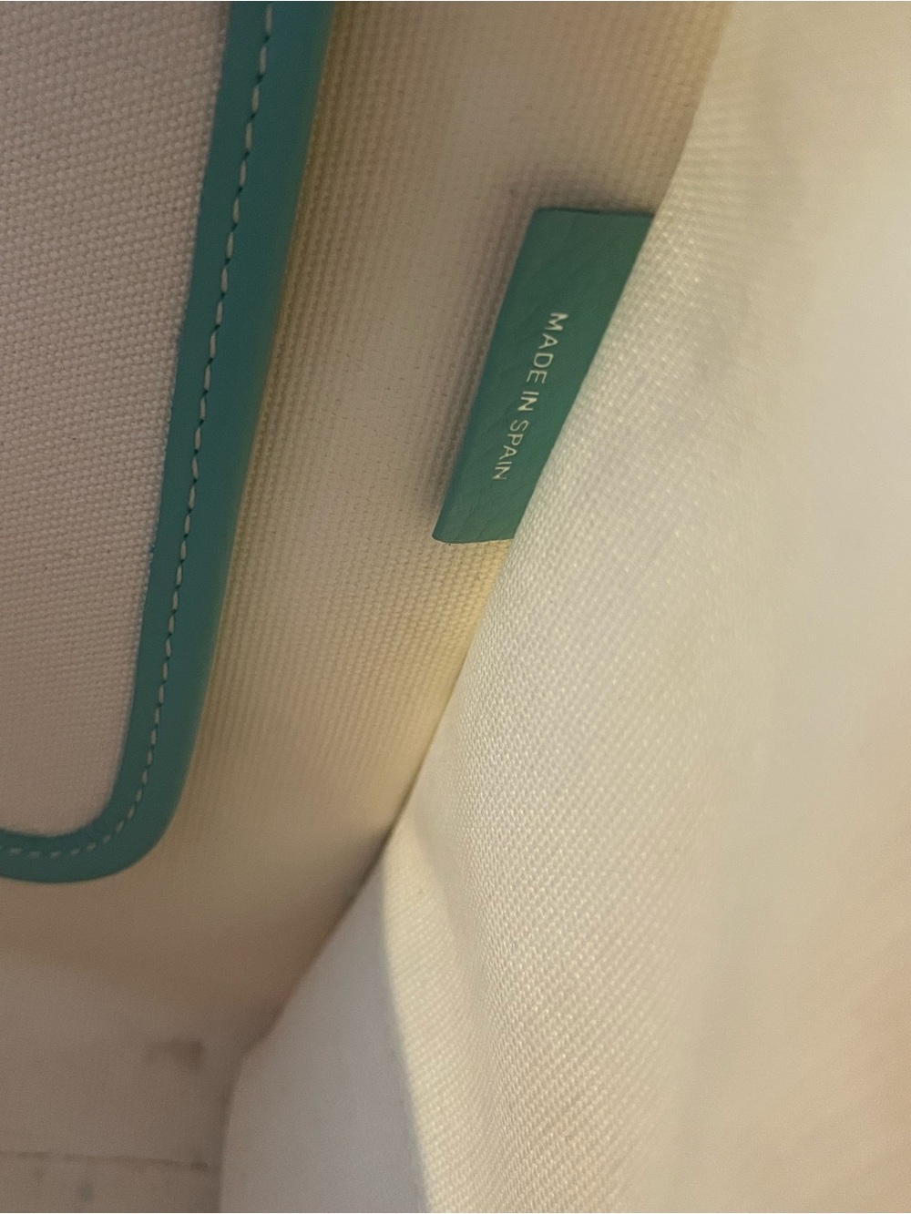 Tiffany & Co. Jitney Cream Canvas Tote with Shoulder Strap - Picture 12 of 14